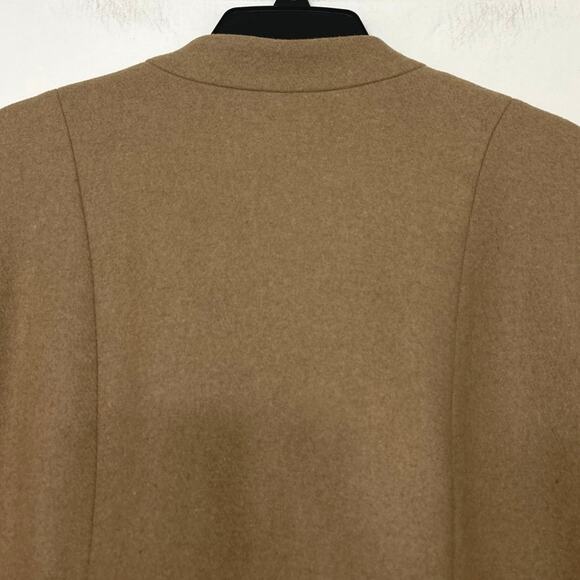 Ellos Camel Wool Blend A-Line Swing Coat Women’s Plus 20 Minimalist Winter Coat - Picture 11 of 15